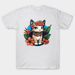 Hawaii Vibes Kitty T-Shirt